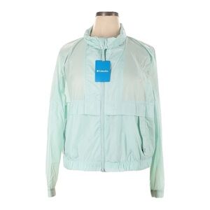 Columbia Sunny City Windbreaker Jacket Women 1X Mint Green NWT Lightweight Nylon